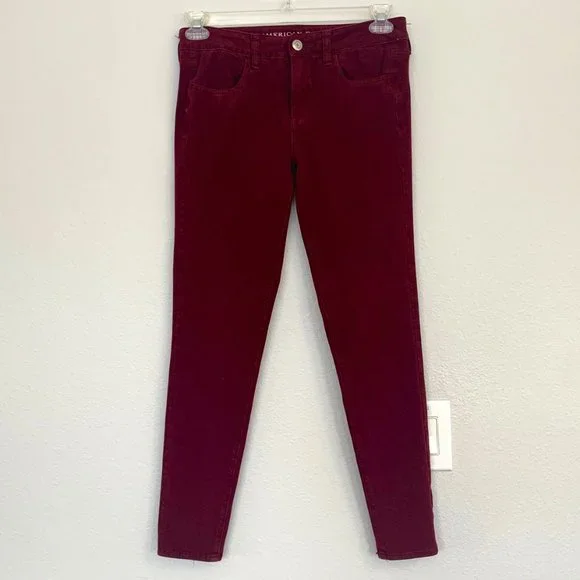 American Eagle stretch wine jegging 8 - Picture 1 of 10